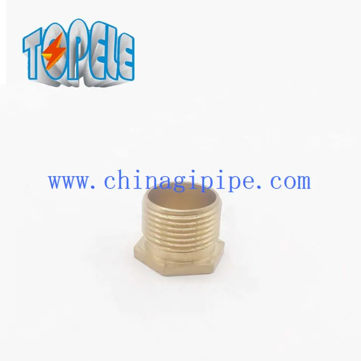 Gängad Hexagon Mässing Bush